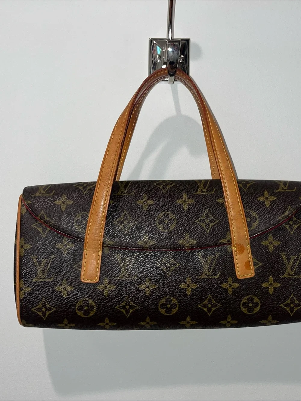 Louis Vuitton Monogram Mini Barrel Bag in Brown and Tan